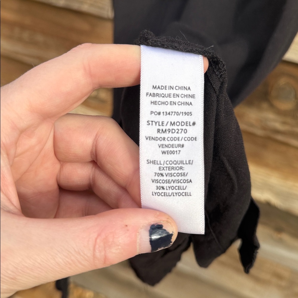 Splendid Black Button-Down Spaghetti Strap Dress - image 3